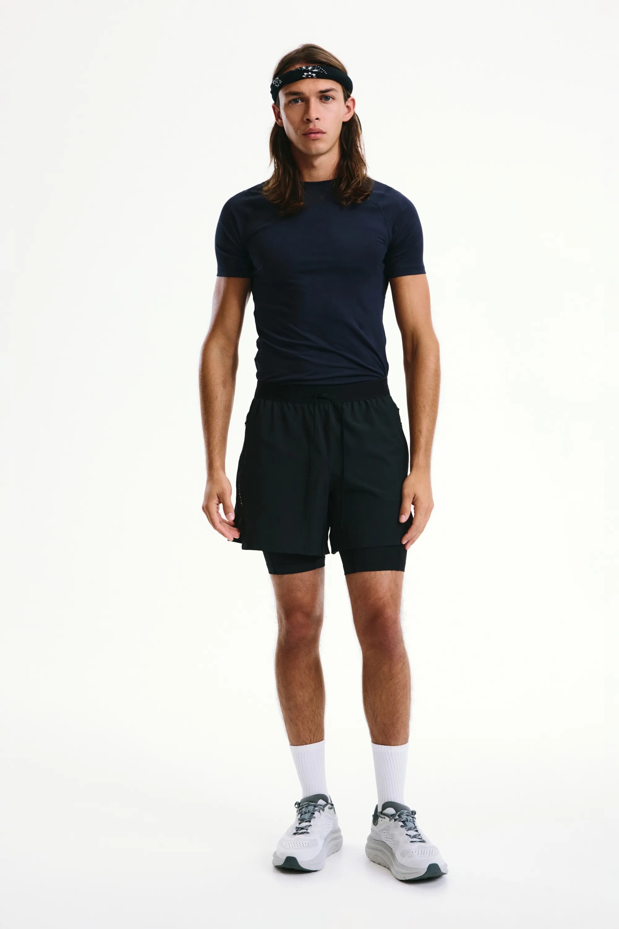 T-shirt de sport Compression Fit DryMove™ - Bleu marine