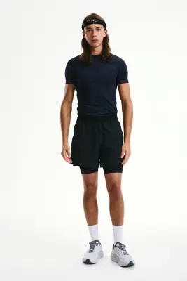 T-shirt de sport Compression Fit DryMove™ - Bleu marine — photo 1