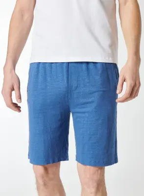 Shorts Bleu en Lin / Elasthanne