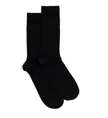 Chaussettes fil d’Ecosse Noir — photo 2