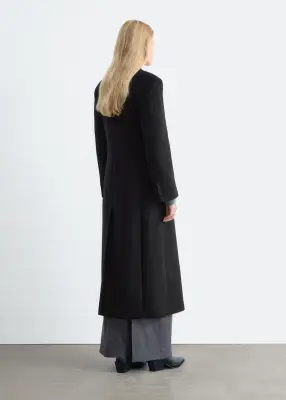 Long Wool Coat - Noir — photo 5