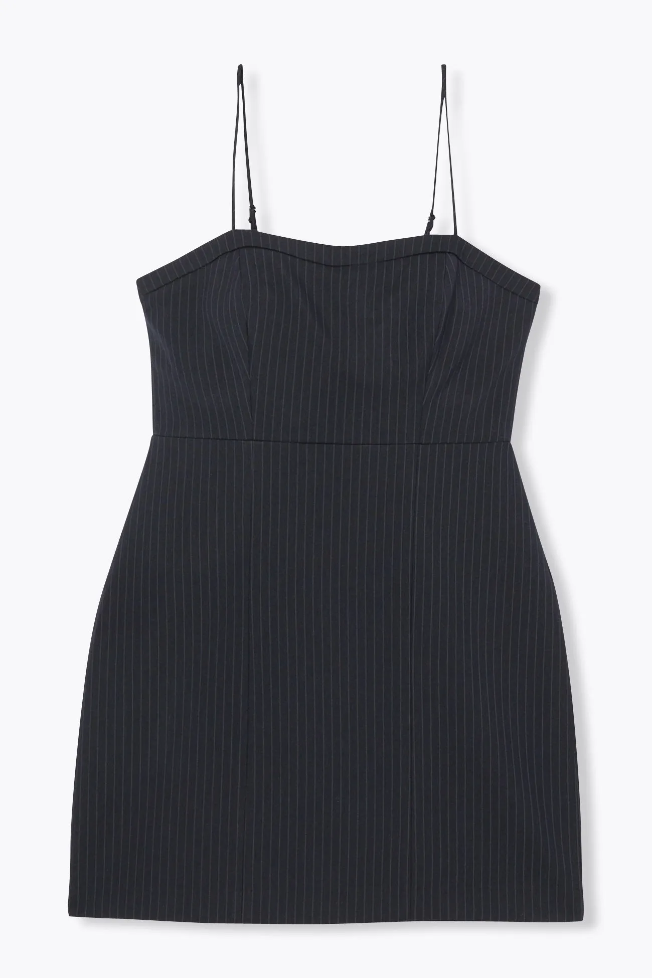 Robe courte bustier à rayures