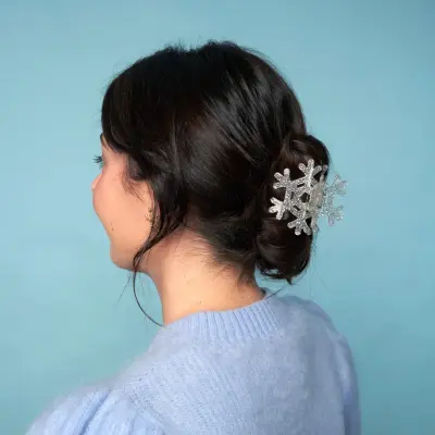 Pince à cheveux Flocon de Noël Coucou Suzette — photo 1