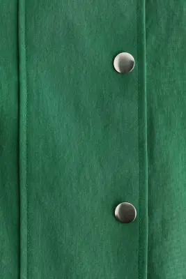 Chemise à col droit en lyocell mélangé - Vert — photo 5