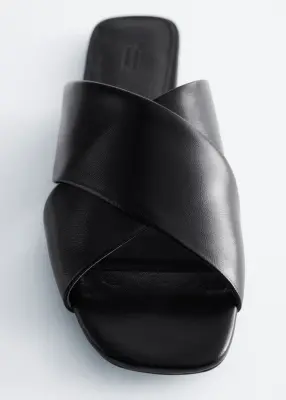 Sandales à brides croisées - Noir — photo 1