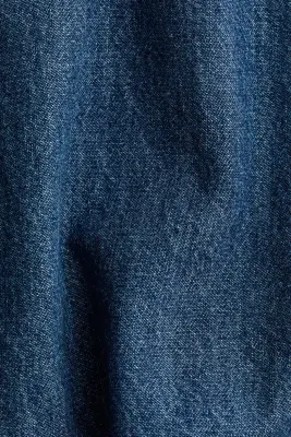 Robe en twill avec jupe évasée - Bleu denim — photo 5