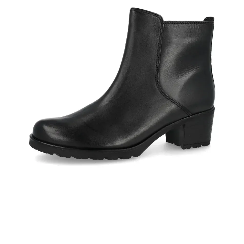 Bottines Gabor 52.800.57 Noires - Cuir Lacets Grande Pointure Femme
