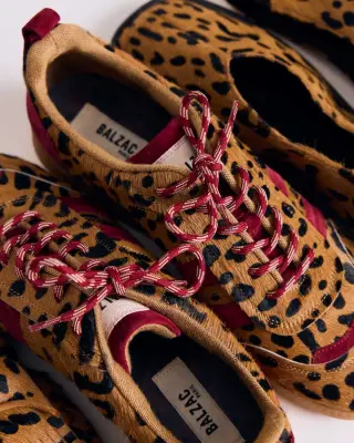Baskets Quinn guépard et bordeaux — photo 4
