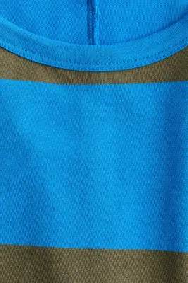 Top avec manches chauve-souris à découpe raglan - Bleu/rayé — photo 3