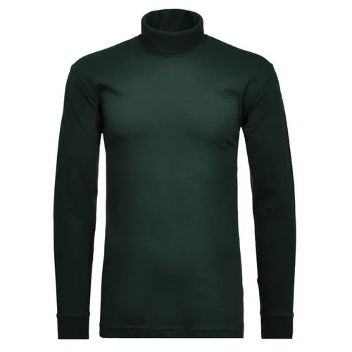 RAGMAN COL ROULE GRANDE LONGUEUR COTON Vert sapin