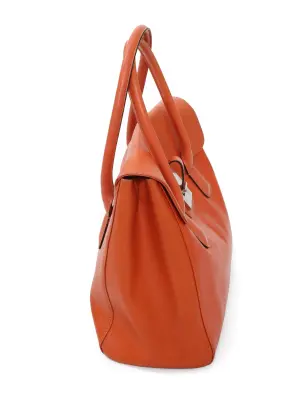 Sac à main en cuir orange Hermès Prix boutique 525€ — photo 3