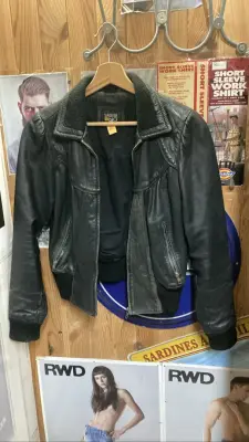 Veste en cuir noir Yes or No — photo 1