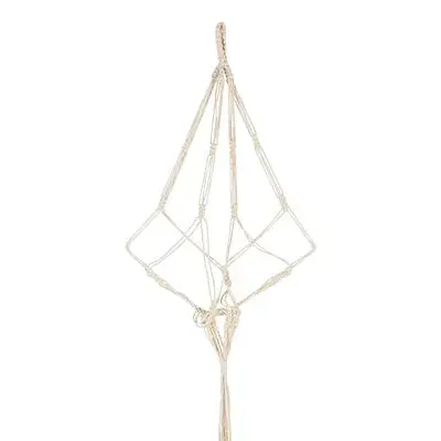 Suspension pour pot en macramé Nature – Aveva — photo 3