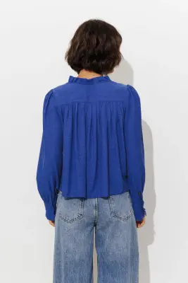 Blouse col frou-frou Femme — photo 4
