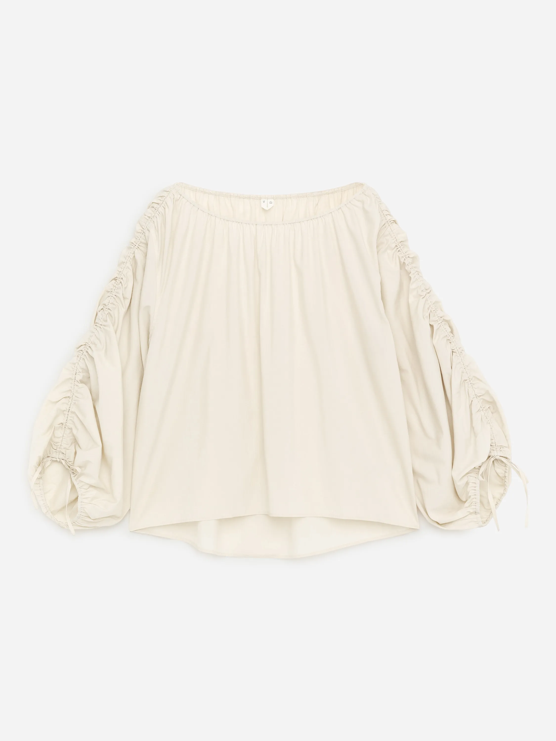 Blouse froncée - Beige