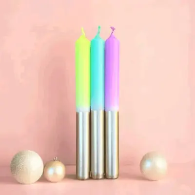 Bougies dip dye stargazing — photo 1
