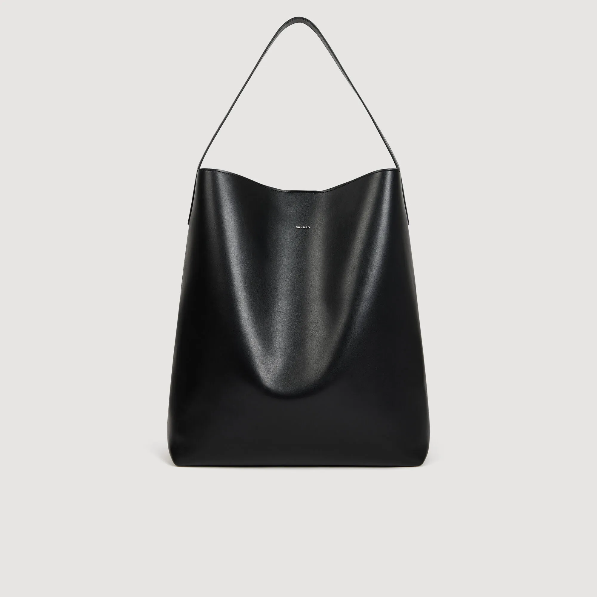 Sac hobo en cuir à logo