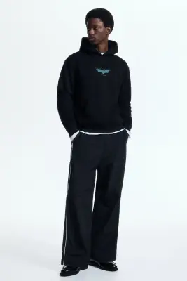 Hoodie Loose Fit - Noir/Batman — photo 1