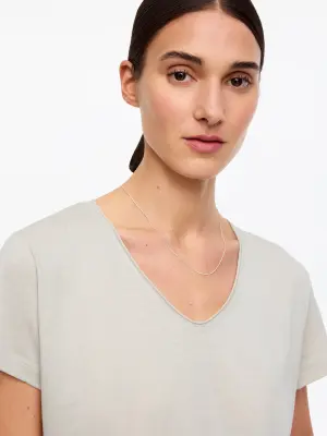 T-shirt à encolure dégagée - Taupe — photo 3