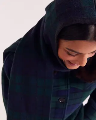 Cagoule Gigi tartan bleu et vert — photo 5