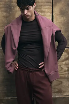 Pantalon jogger de sport Regular Fit - Bordeaux — photo 3