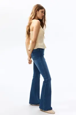 High Flared Jeggings - Bleu denim — photo 1