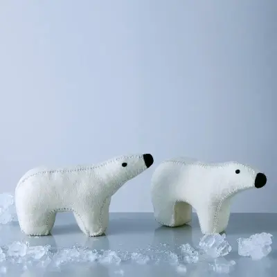 Peluche en laine Polar l’ours – Aveva — photo 4