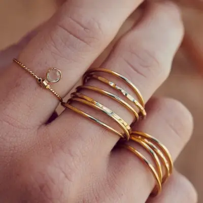 Bague Nomades quatre anneaux – BDM Studio — photo 2