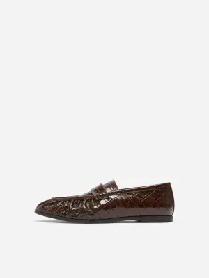 Mocassins en cuir souple - Marron — photo 5