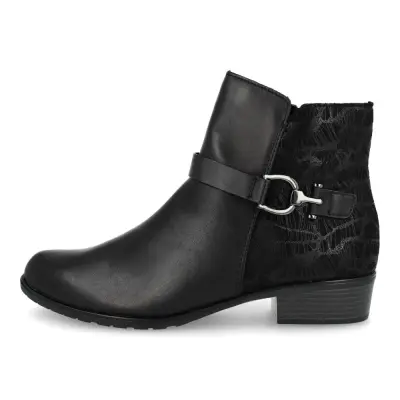 Bottines Remonte D6894-00 Noires - Lacets Grande Pointure Femme — photo 2