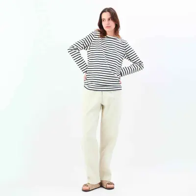 Pantalon marin en coton Orcival — photo 1