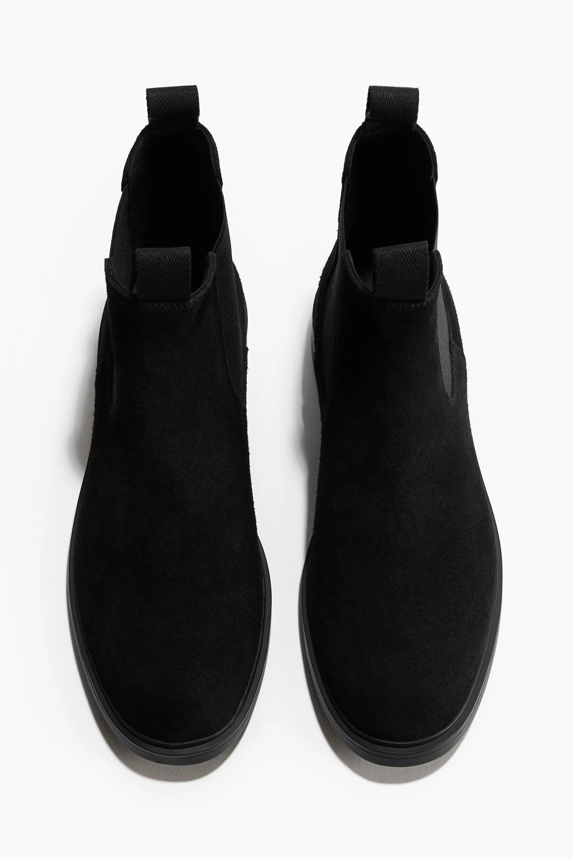 Bottines Chelsea en cuir velours - Noir