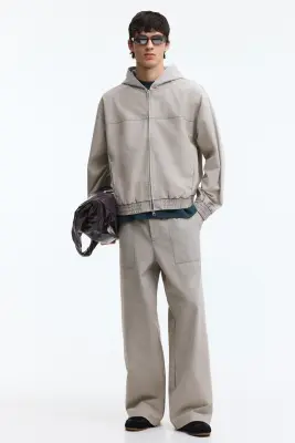 Veste à capuche - Gris clair — photo 2