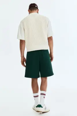 Short Relaxed Fit - Vert/blanc — photo 3