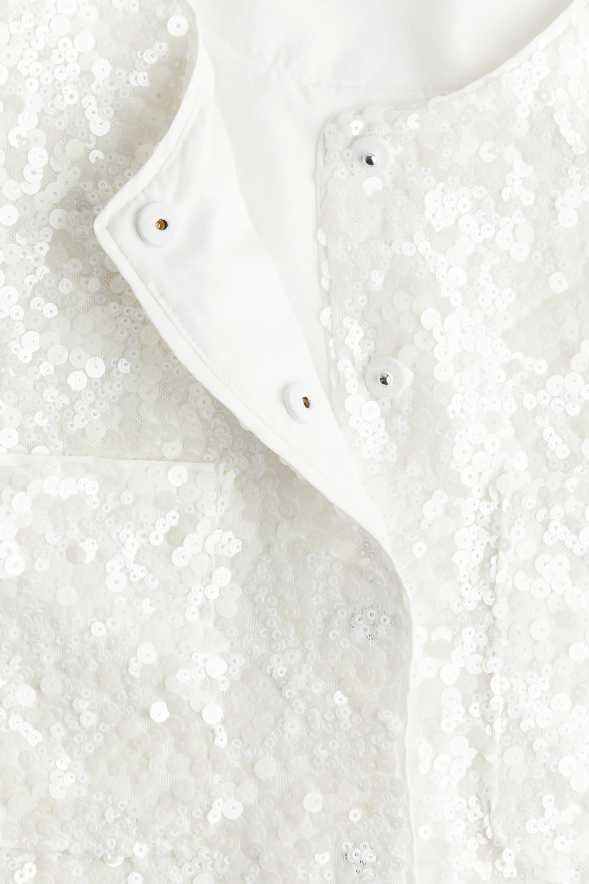 Blouse à sequins - Blanc
