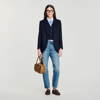 Veste de tailleur à rayures