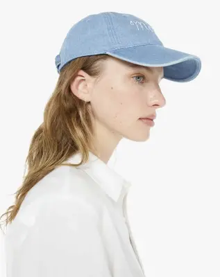 Nouveau ! MOTHER Casquette Hats Off Denim Baby Blue — photo 4