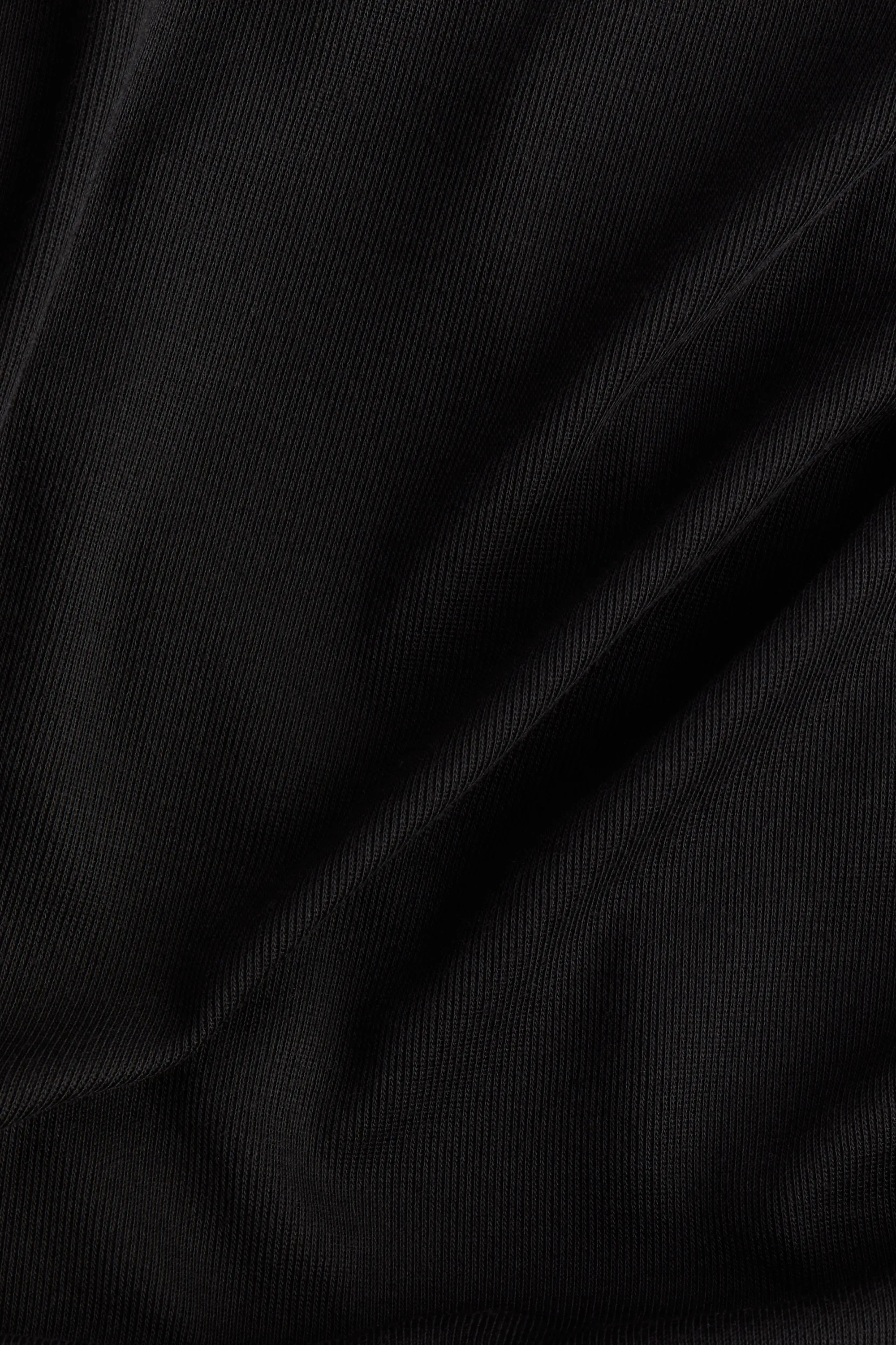 Robe épaules nues avec bord replié - Noir