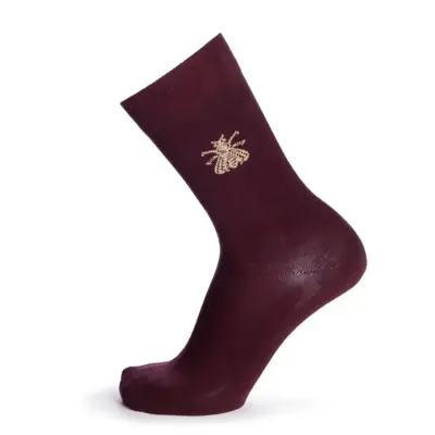 Mi chaussettes jersey L'Abeille Bordeaux — photo 2