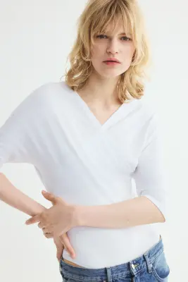 Body croisé - Blanc — photo 1
