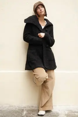 Manteau en Alpaga Bouclette — photo 5