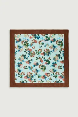 FOULARD CAPUCINE TURQUOISE — photo 1