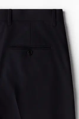 Pantalon chic Loose Fit - Bleu marine — photo 1