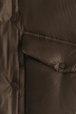 Doudoune en duvet - Marron foncé — photo 5
