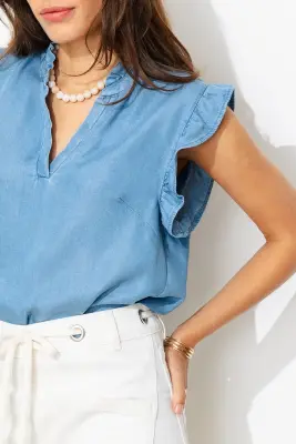 Blouse en lyocell Femme — photo 5