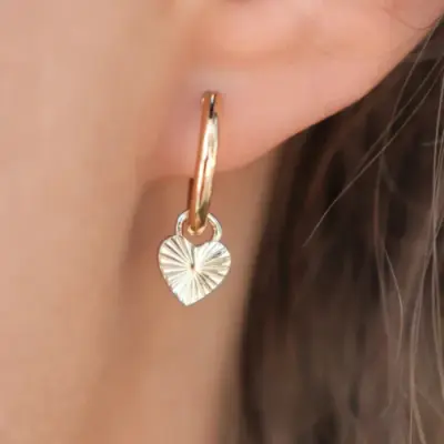 Charms Coeur Strié — photo 2