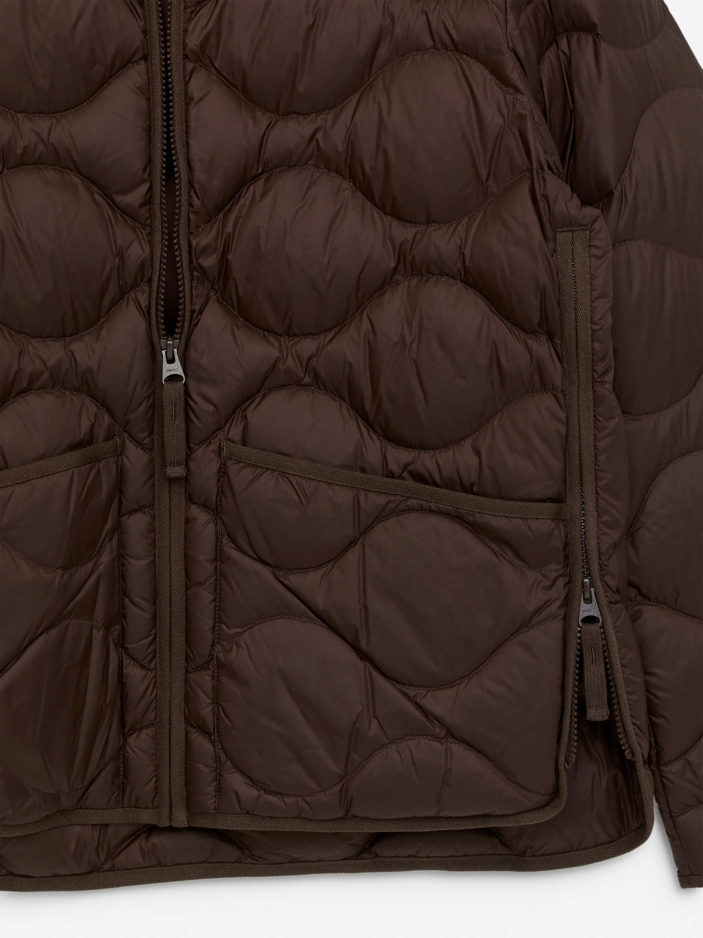 Veste matelassée 2 en 1 Upcycled Down - Marron