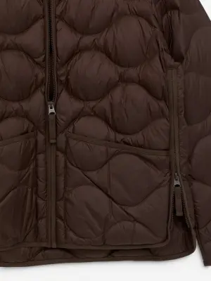 Veste matelassée 2 en 1 Upcycled Down - Marron — photo 1
