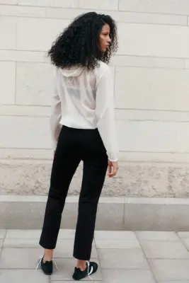 Pantalon chic 7/8 - Noir — photo 3