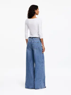 Boat-Neck Top - Blanc — photo 2